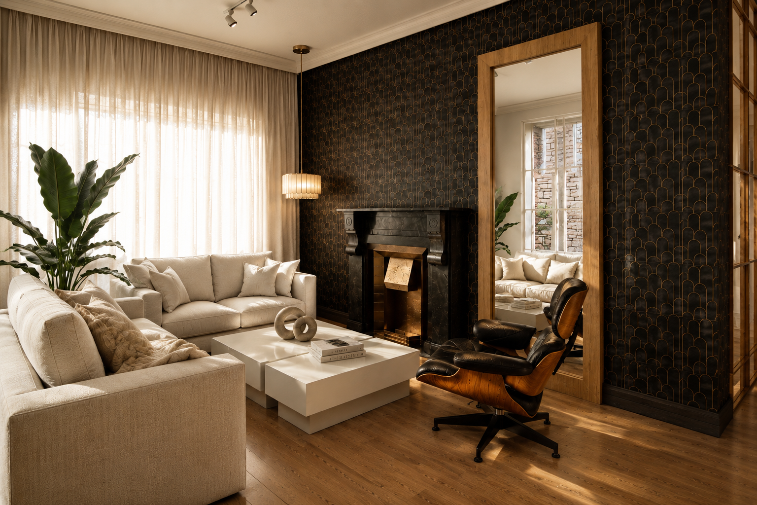 Living diseñado por Bianchi Estudio